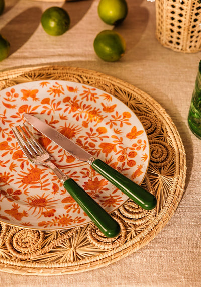 Cutlery 4-Piece Forest Green Cutlery Set