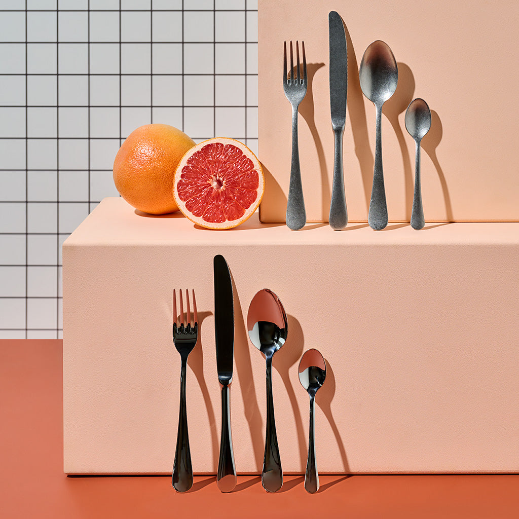 Milano Cutlery Set 16pc, Silver Stainless Steel Polished