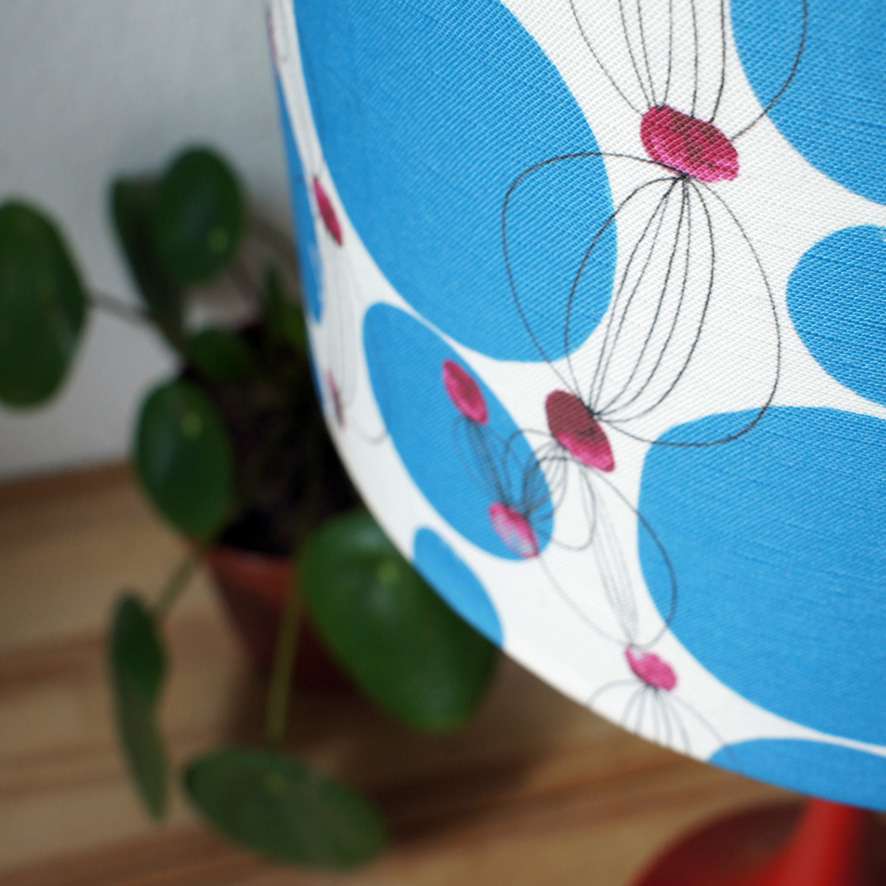 Cyan Spots Lampshade