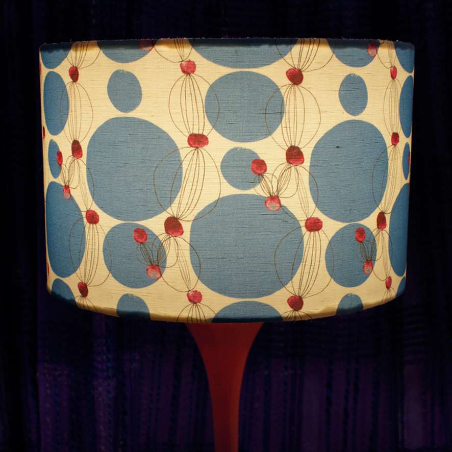 Cyan Spots Lampshade