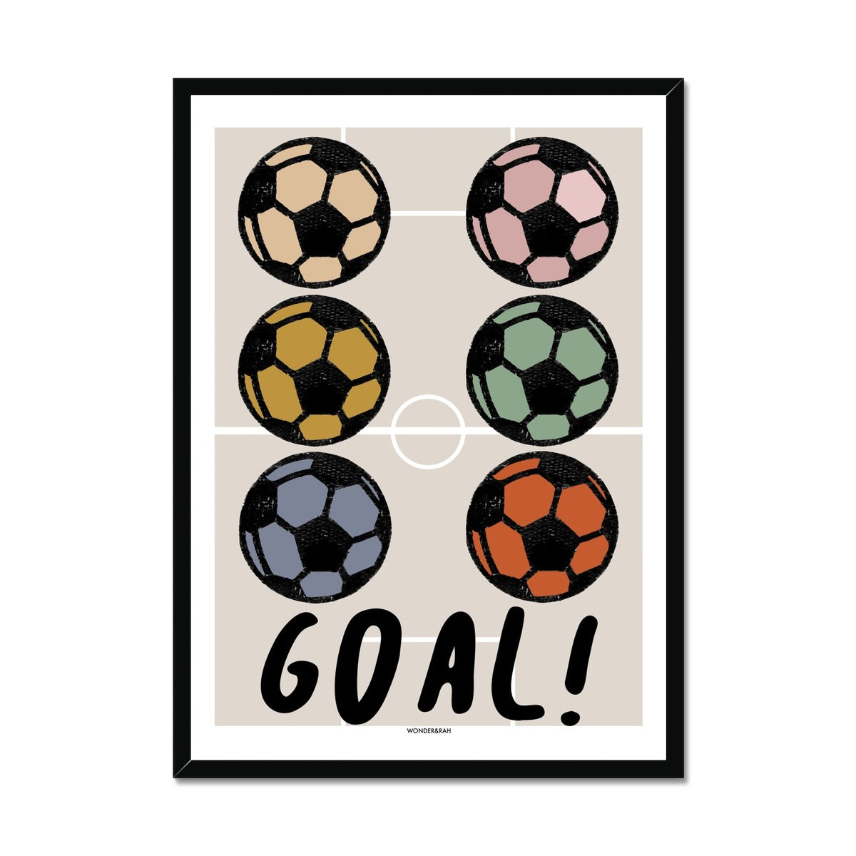 Muted Tones Goal! Children's Print