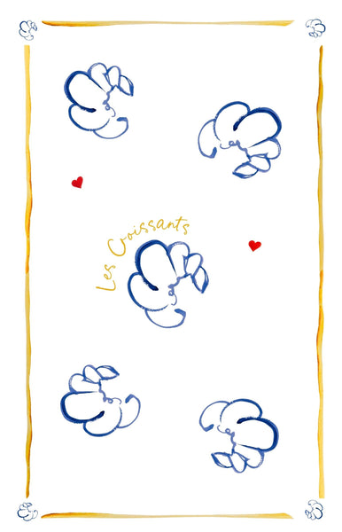 Dinette - Croissants Tea Towel