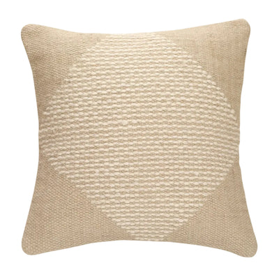 Diagonal Stripe Wool Pillow | Biscotti | Without Filler - Casa Amarosa