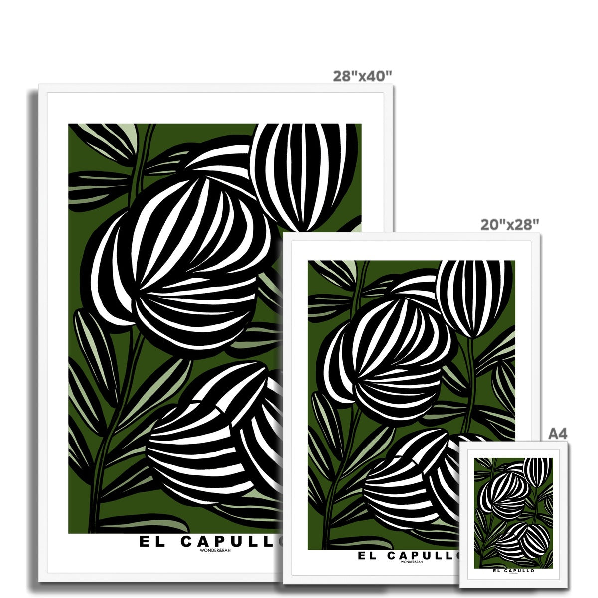 Green El Capullo Floral Print