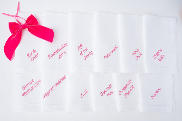 "Superlatives" Dinner Napkin Set