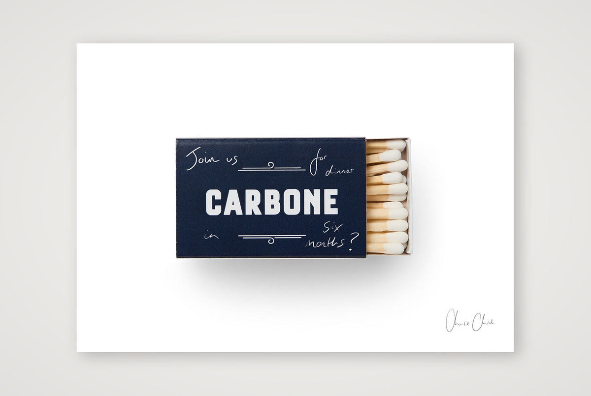 Matchbox at Carbone — A4 (30×21cm, 12×8") Print only