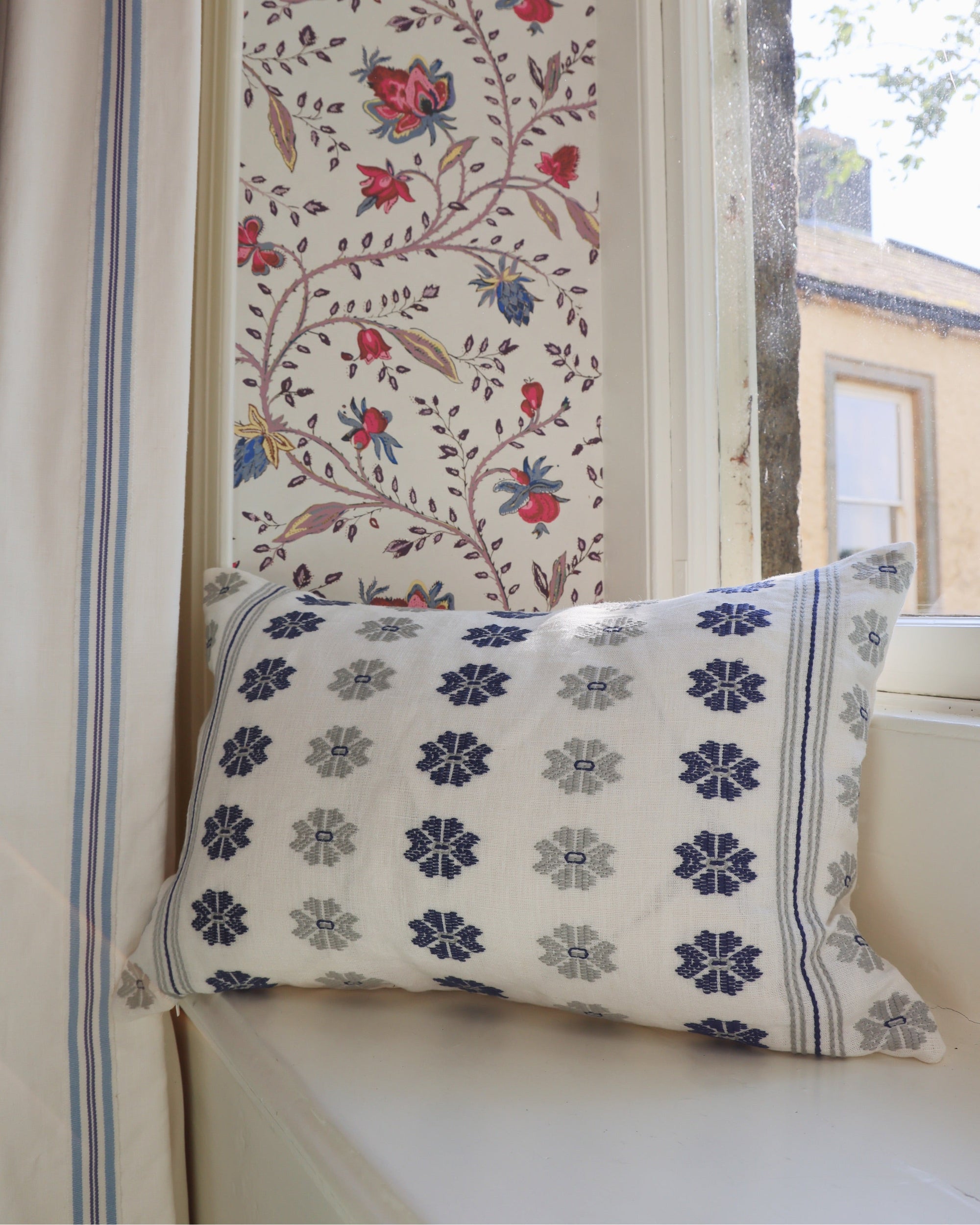 Daphne Embroidered Cushion Cover