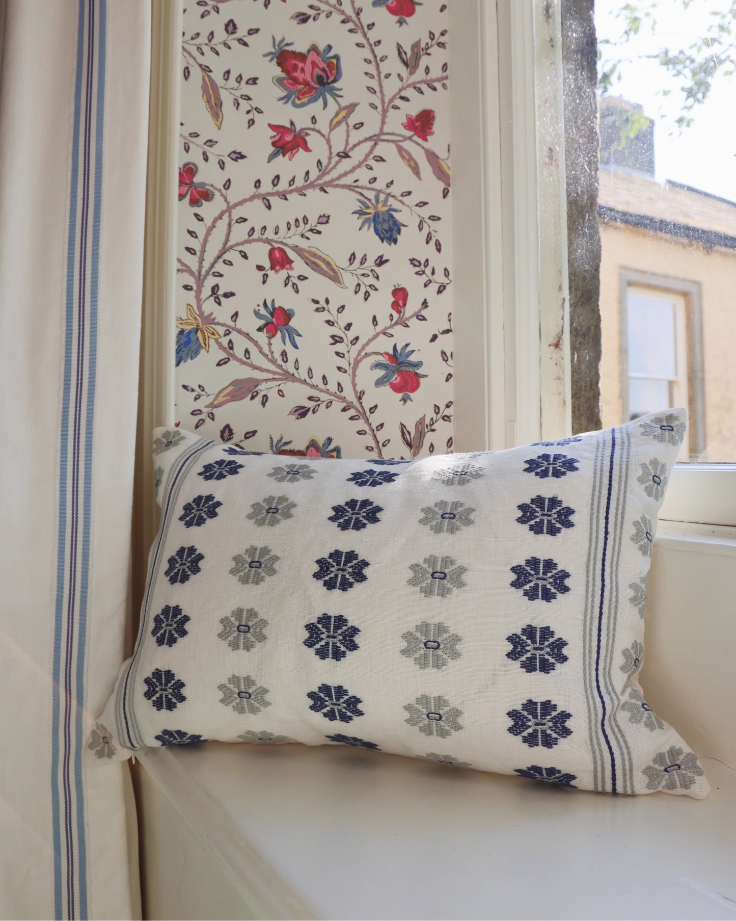 Daphne Embroidered Cushion Cover