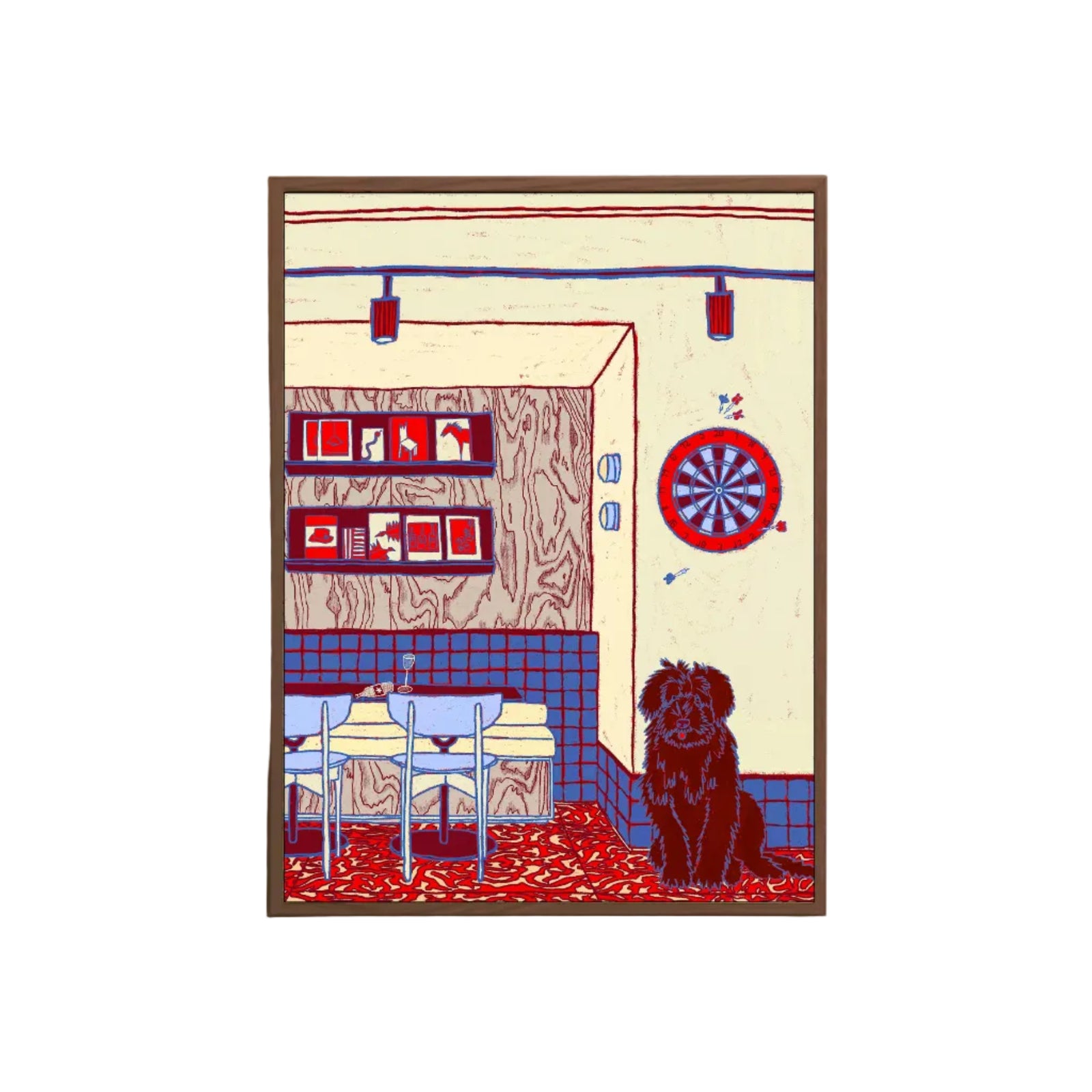 Darts & Dog - Limited Fine Art Print