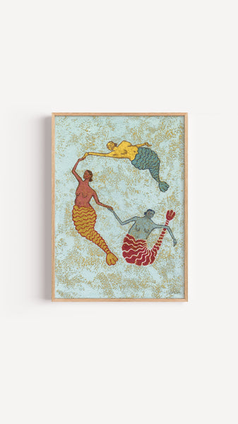 Daughters of the Deep – Mermaid Wall Art Print