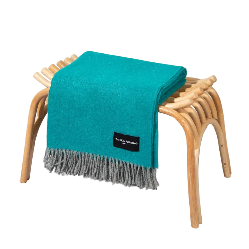 Daydreams - Merino Lambswool Throw - Deep Sea Green - Heating & Plumbing London - Throw