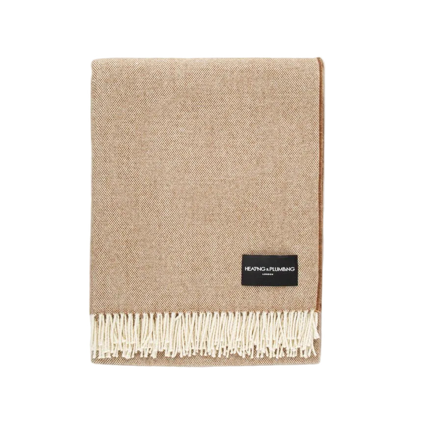 Daydreams - Merino Lambswool Throw - Hazelnut - Heating & Plumbing London - Throw