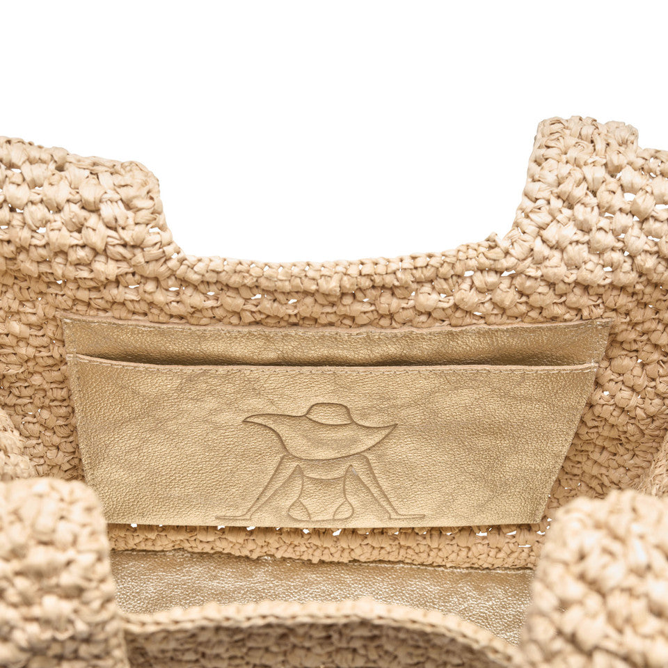 Hand Woven Pampelonne Bag Hand Embellished With Their Signature Sunbather