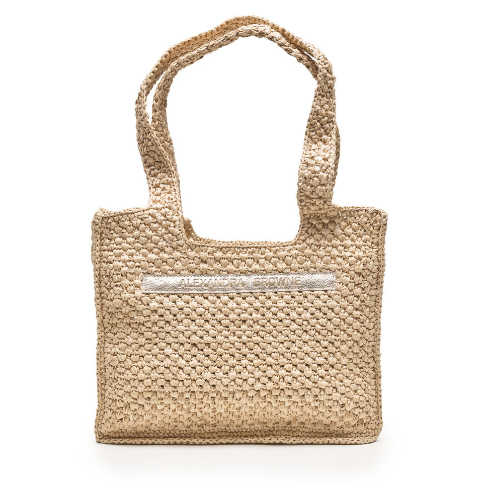 Hand Woven Pampelonne Bag Hand Embellished With Their Signature Sunbather
