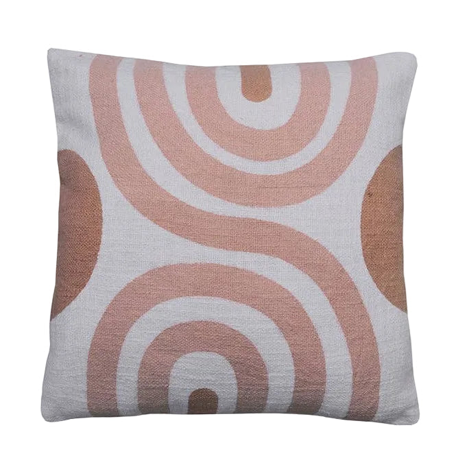 Sunset Handblock Throw Pillow | Block Print | Without Filler - Casa Amarosa
