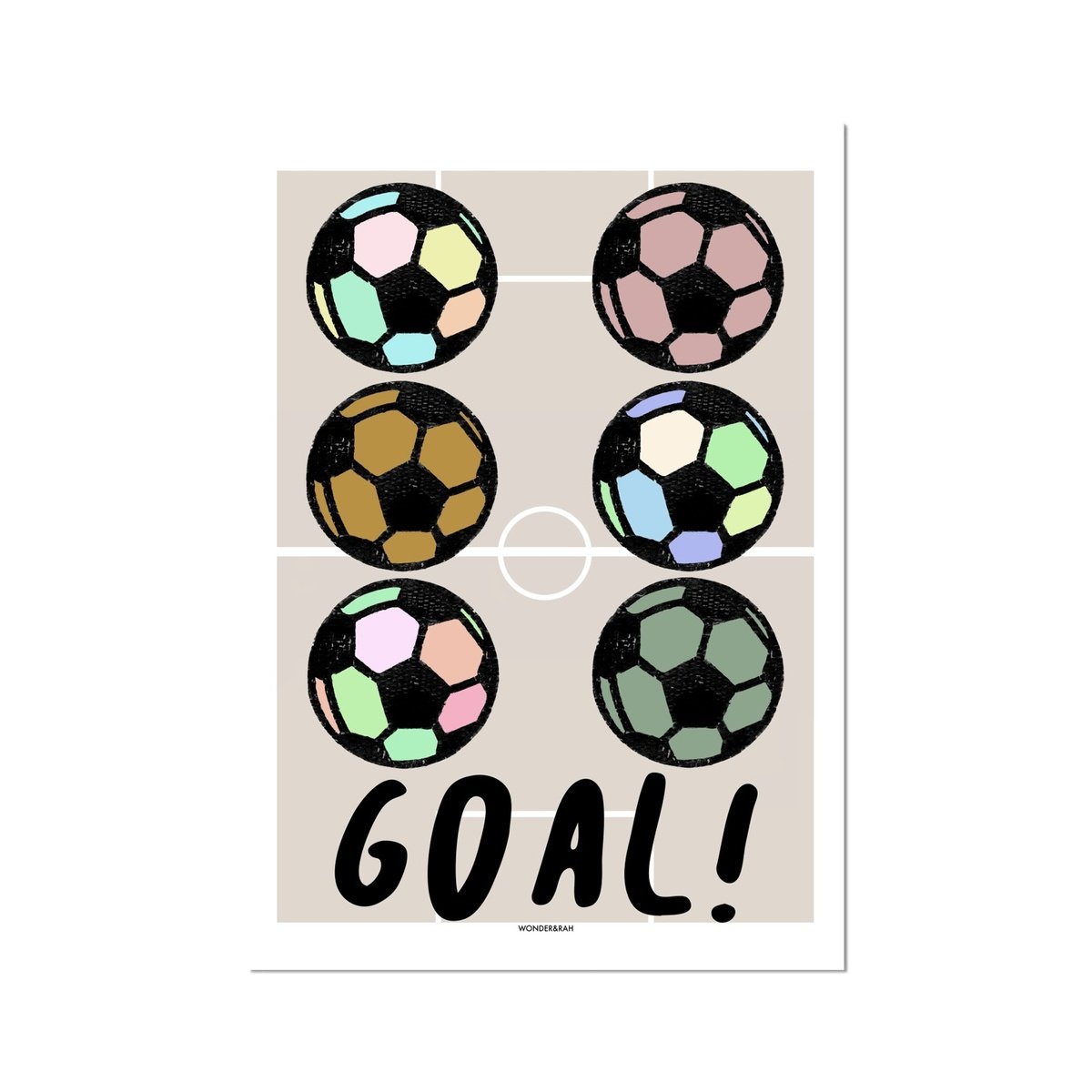 Neon Goal! Children's Print