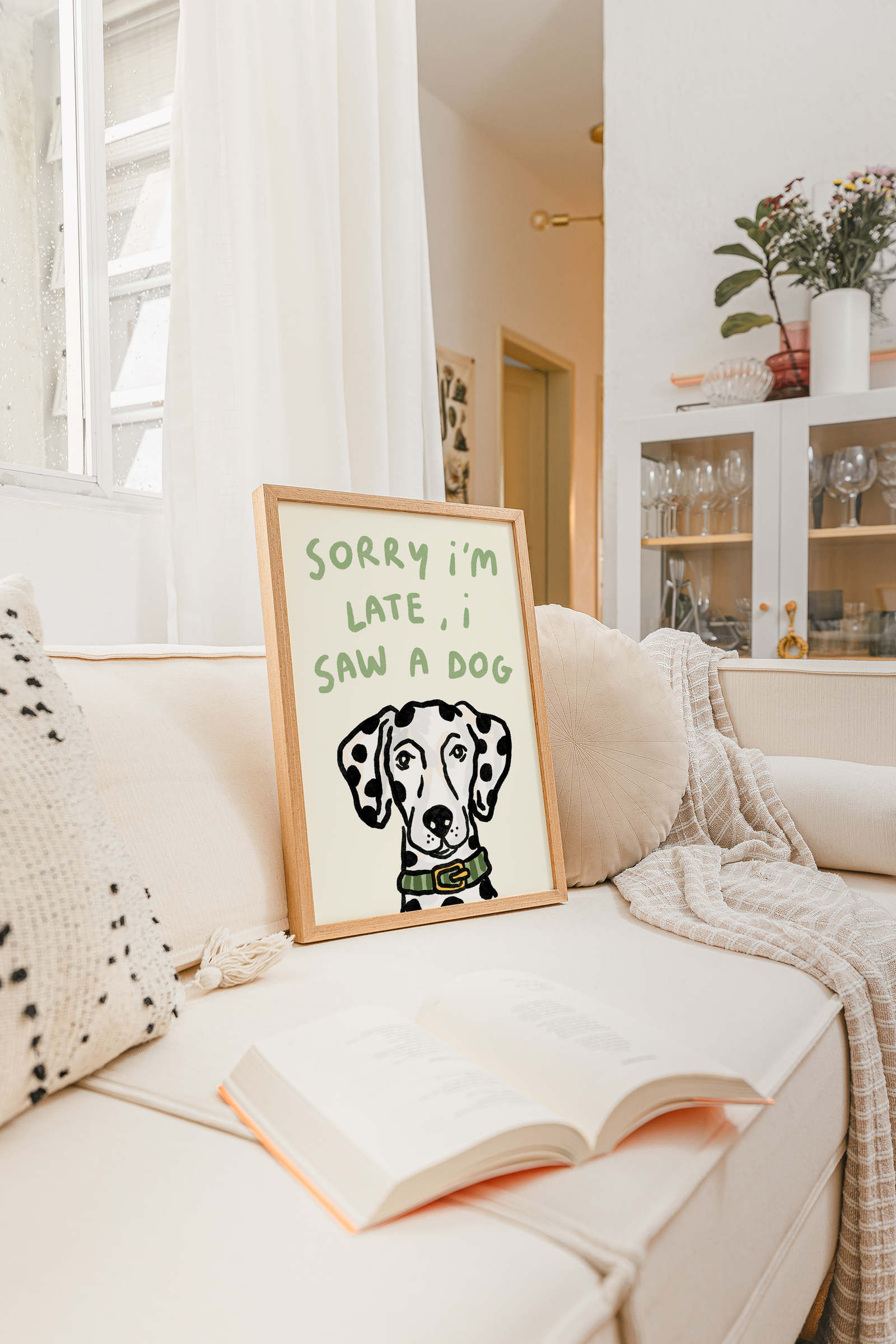 Sorry I'm Late - I Saw A Dog Print