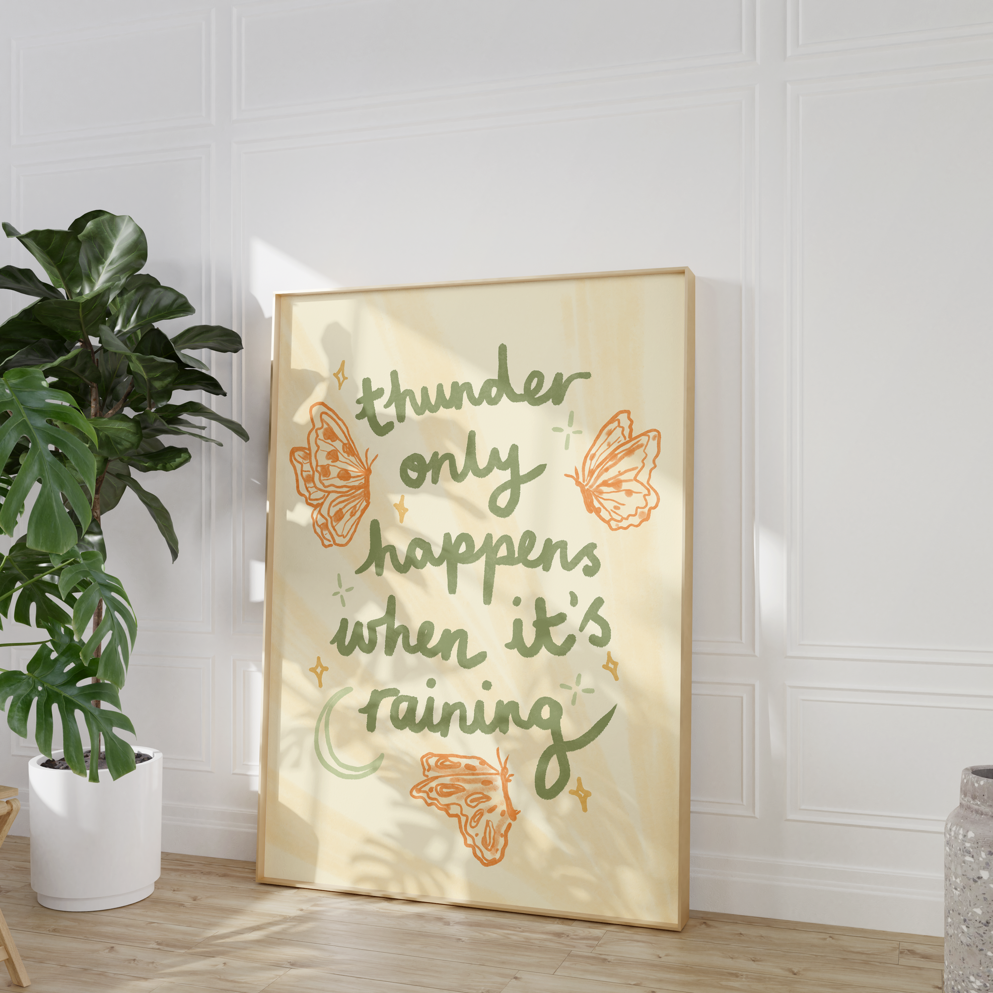 Thunder Only Happens When Its Raining Print