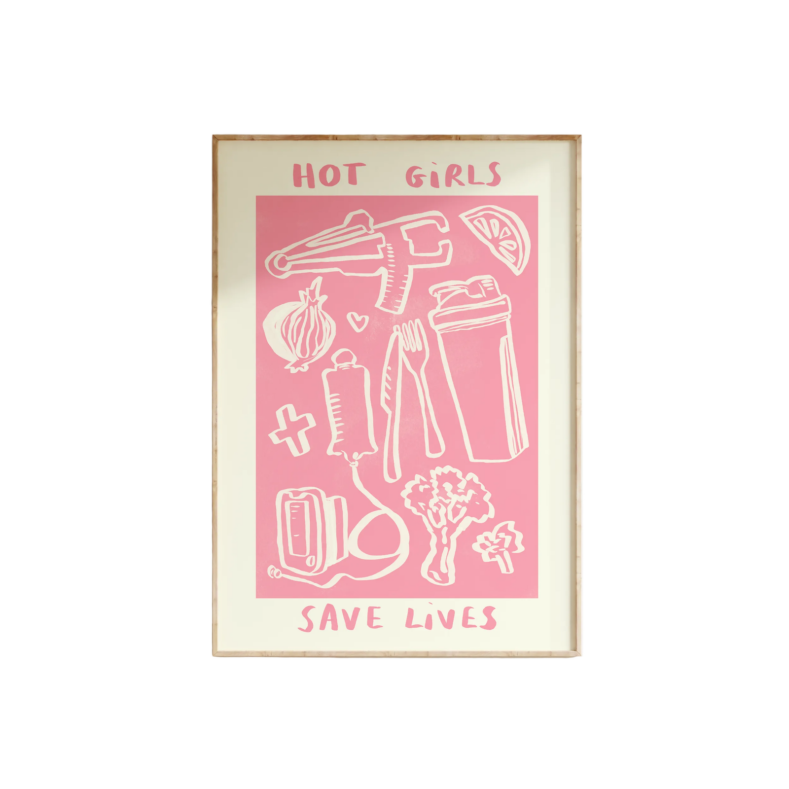 Hot Girls Save Lives - Dietitian / Dietician Print