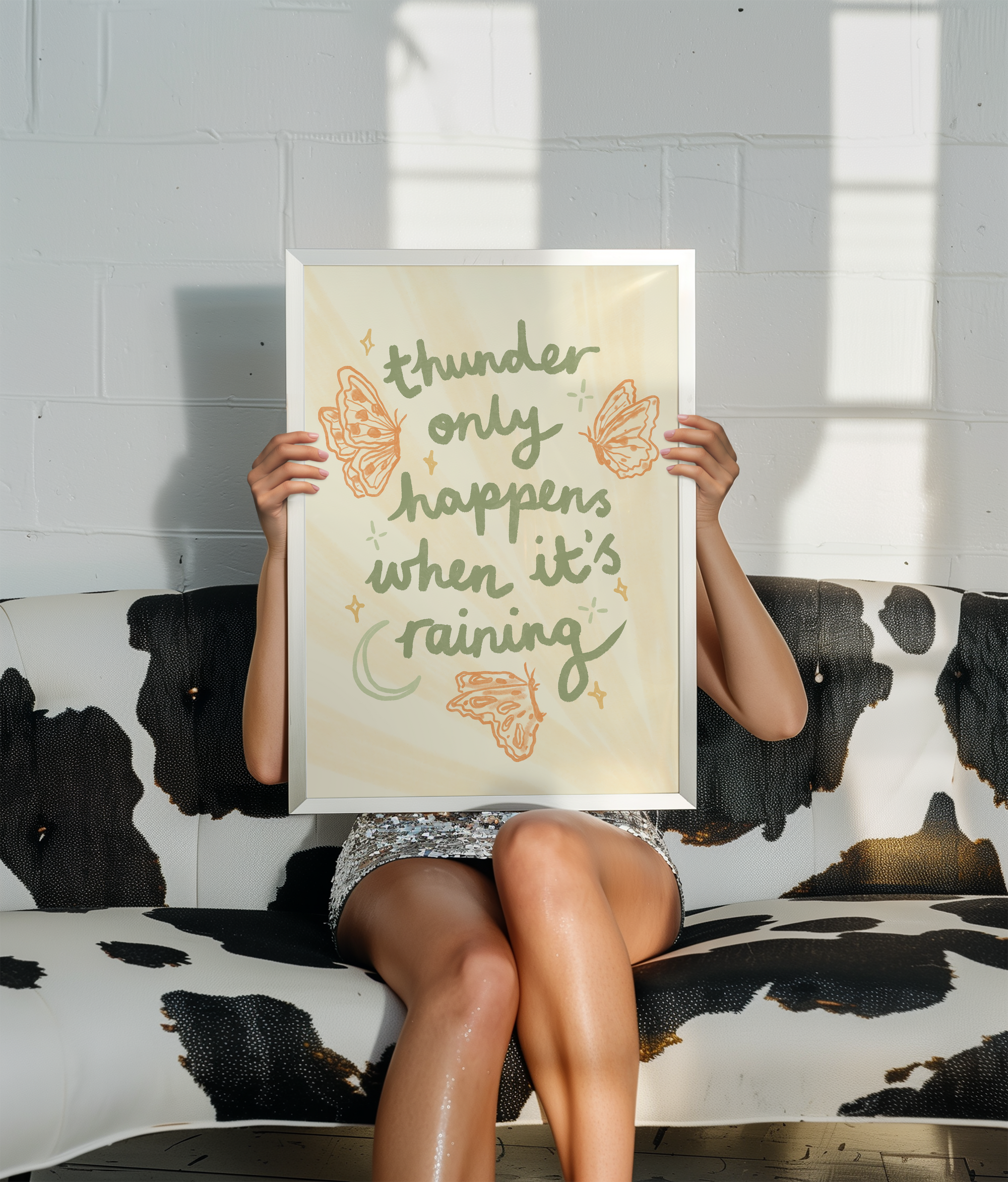 Thunder Only Happens When Its Raining Print