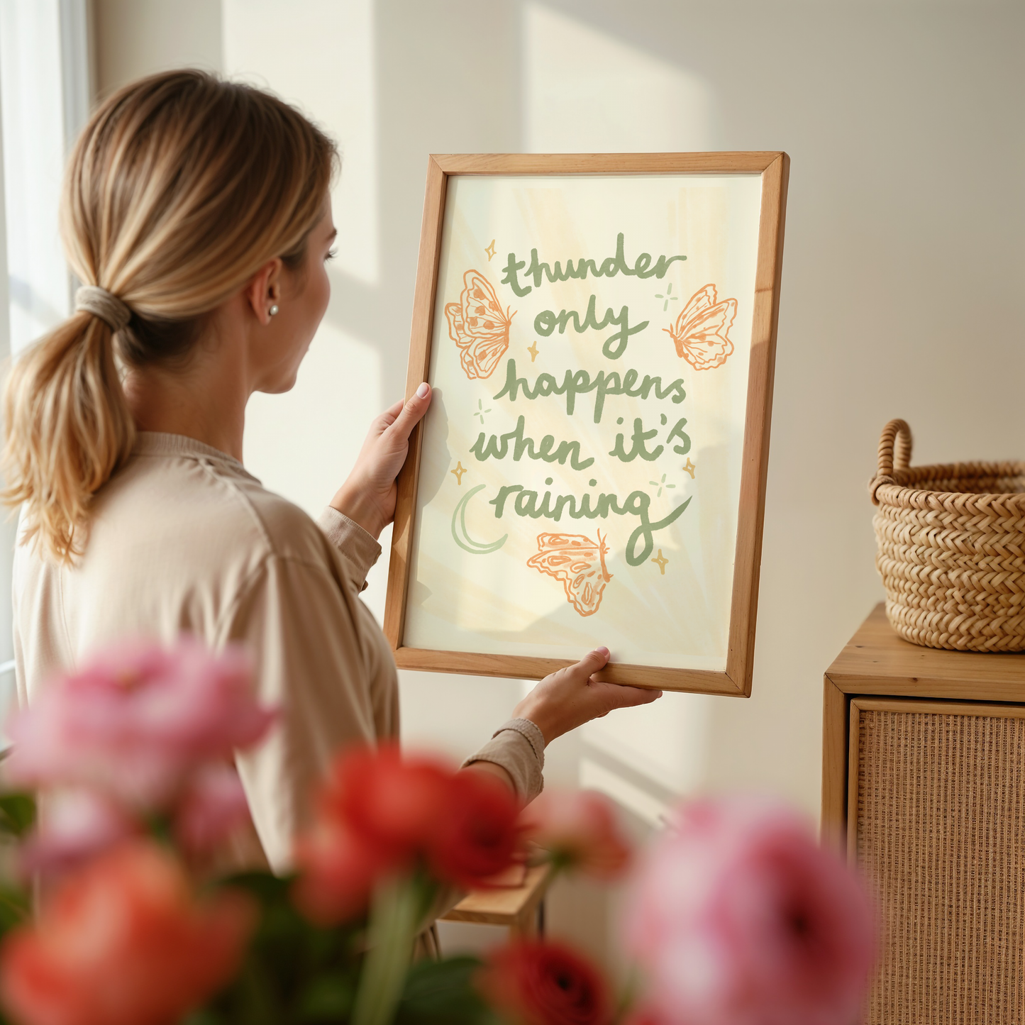 Thunder Only Happens When Its Raining Print