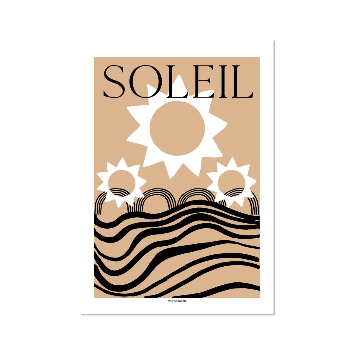 Soleil Abstract (Text) Print