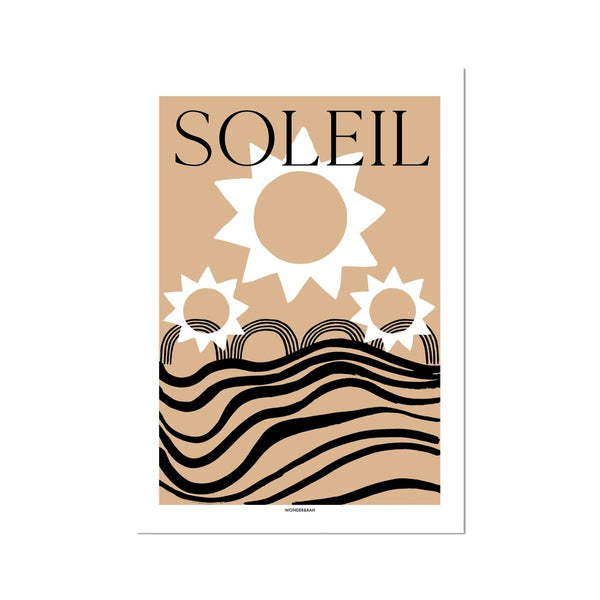 Soleil Abstract (Text) Print