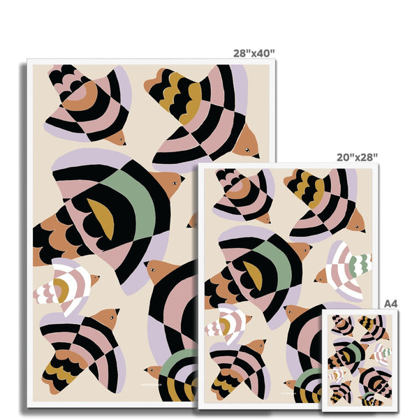 Spring Flock Children's Print