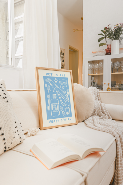 Hot Girls Make Smiles - Dentist Print
