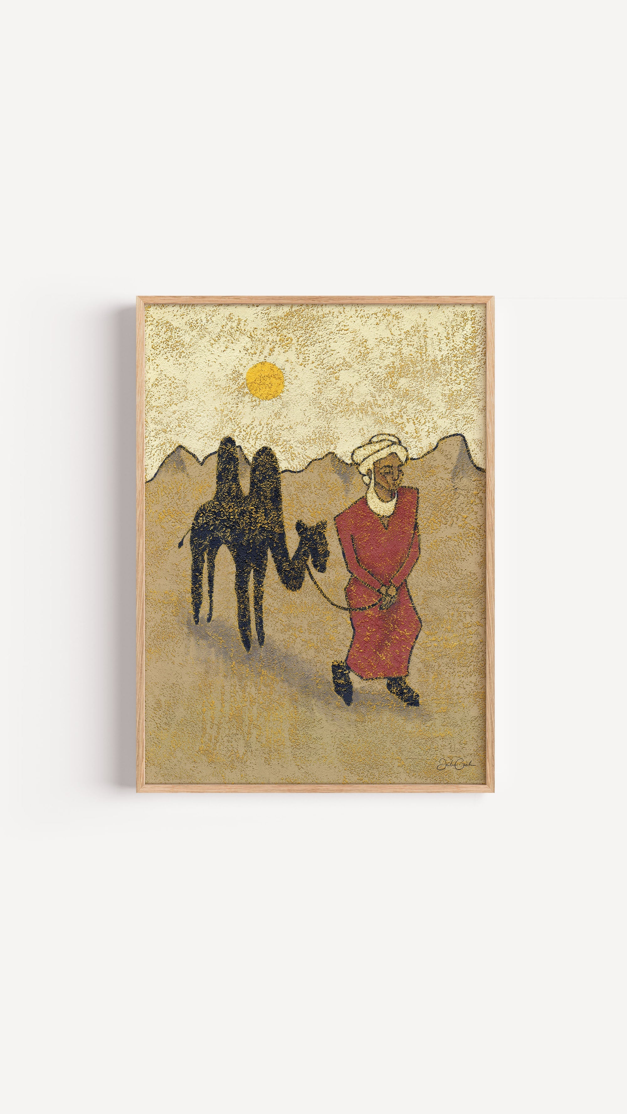Desert Wanderer - Travel-Inspired Art Print