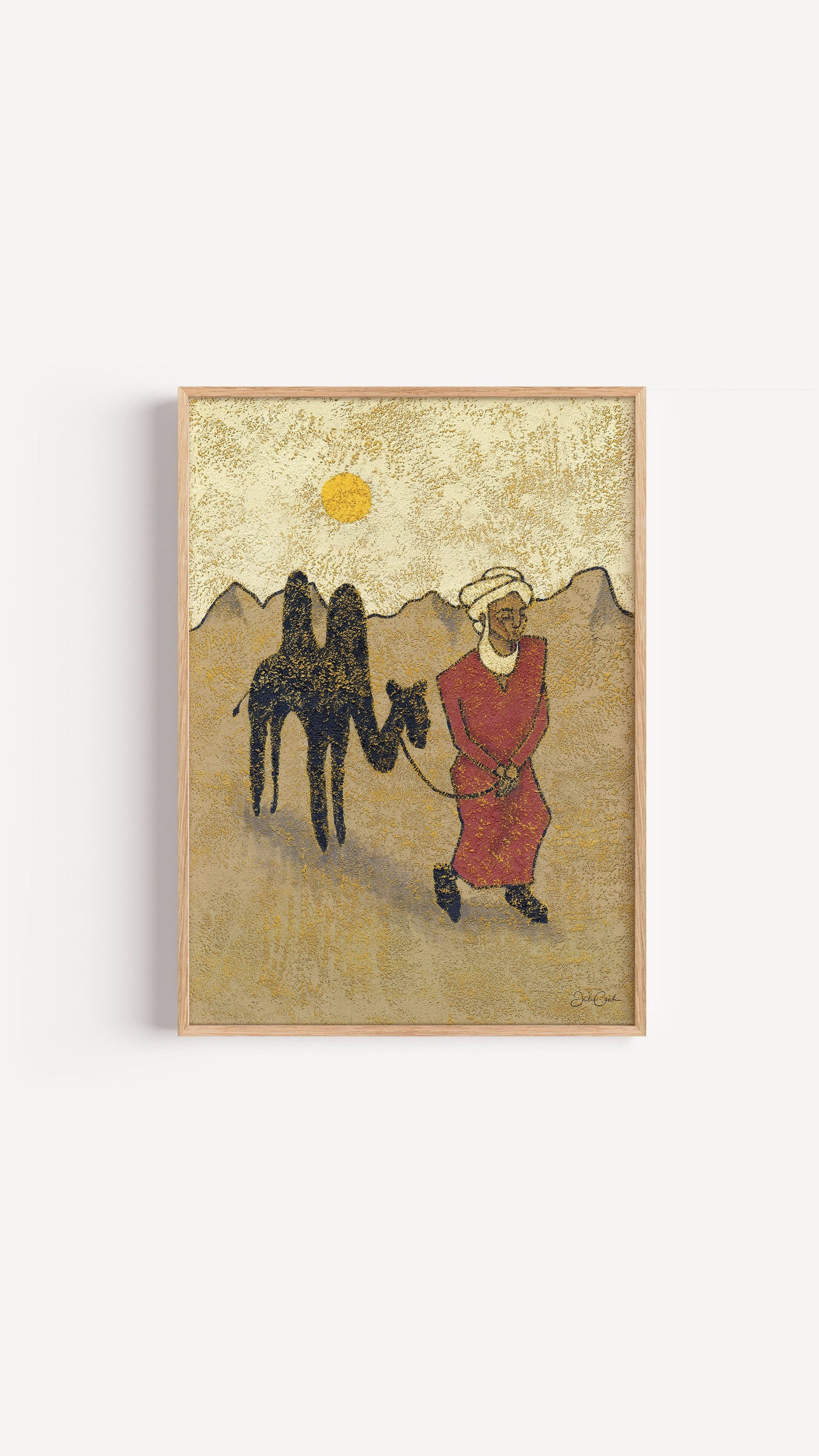 Desert Wanderer - Travel-Inspired Art Print