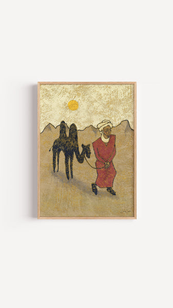 Desert Wanderer - Travel-Inspired Art Print