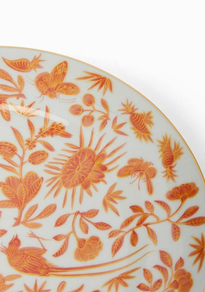 4 Sacred Bird and Butterfly Mottahedeh Archival Revival Dessert Plates