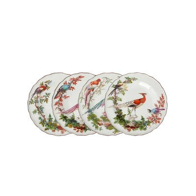 Chelsea Bird Side/Pudding Plates - Set of 4