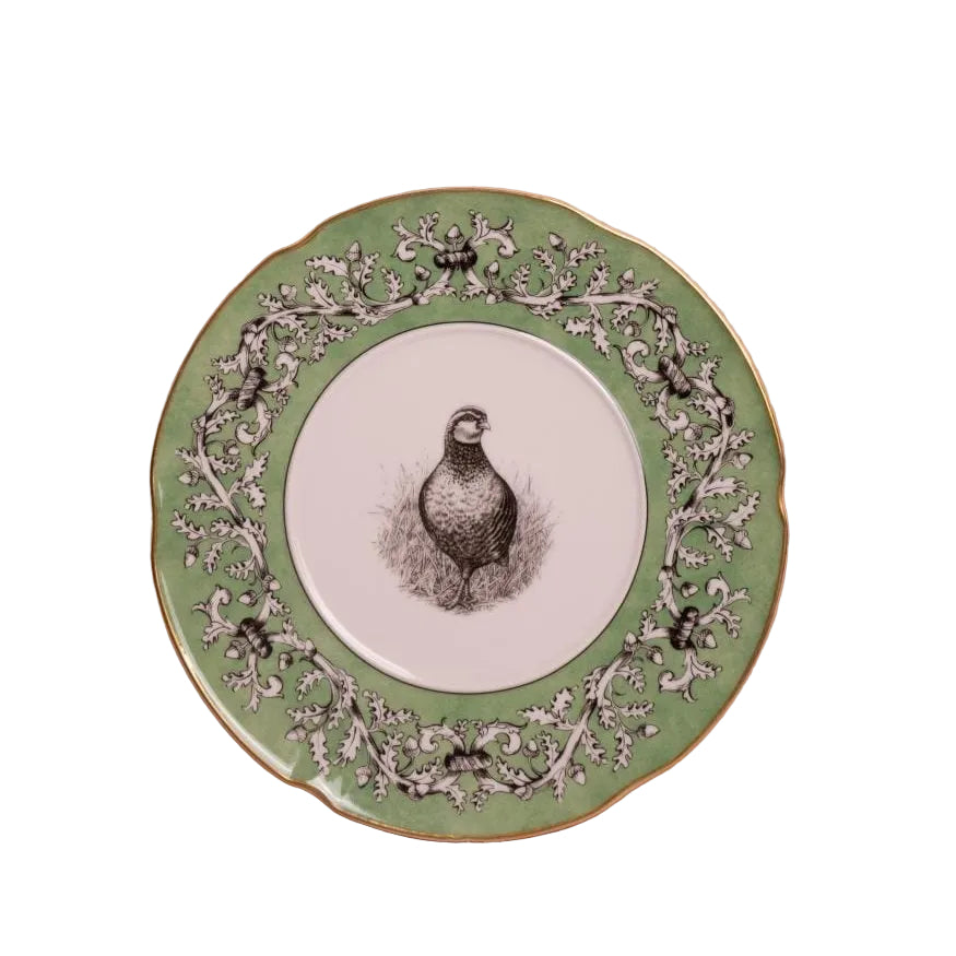 Pheasant Fancy Dessert Plates - Set of 4