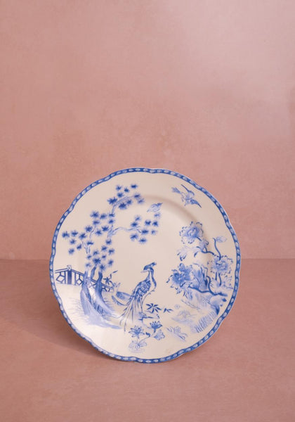 Virginia Blue and White Dessert Plates - Set of 4