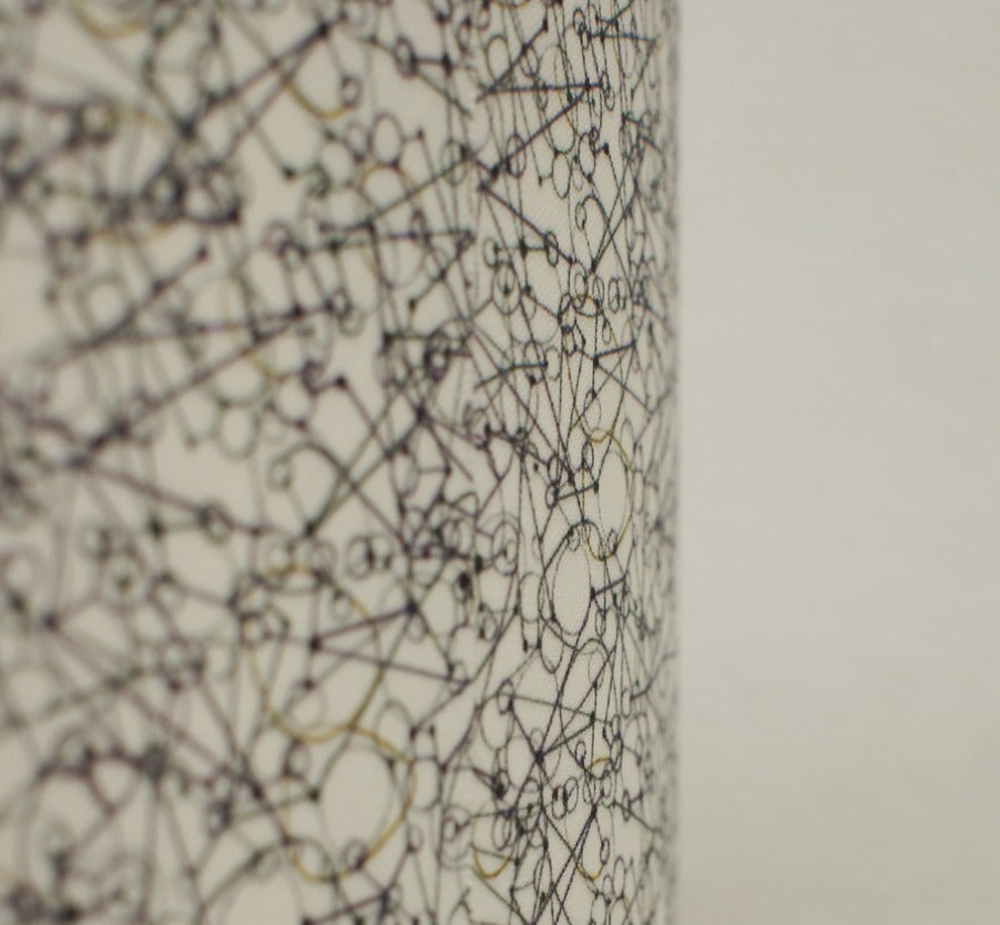 Diagonals Lampshade in White