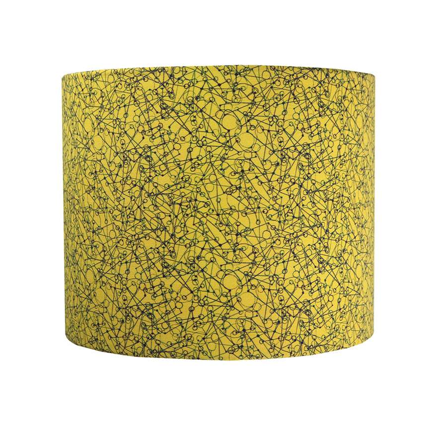 Diagonals Lampshade in Yellow