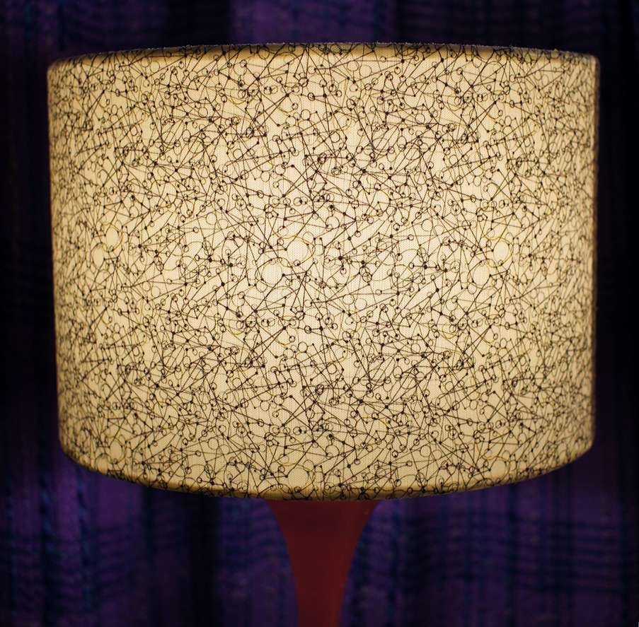 Diagonals Lampshade in White