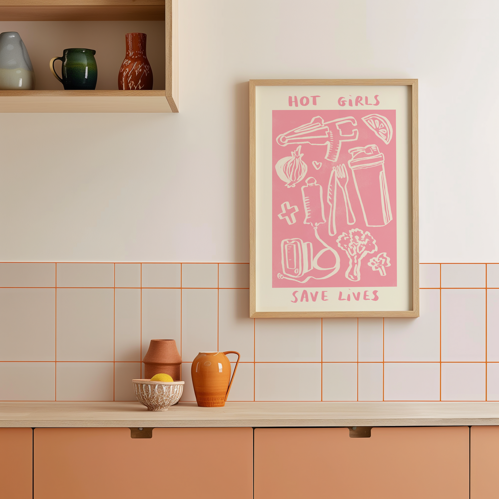Hot Girls Save Lives - Dietitian / Dietician Print