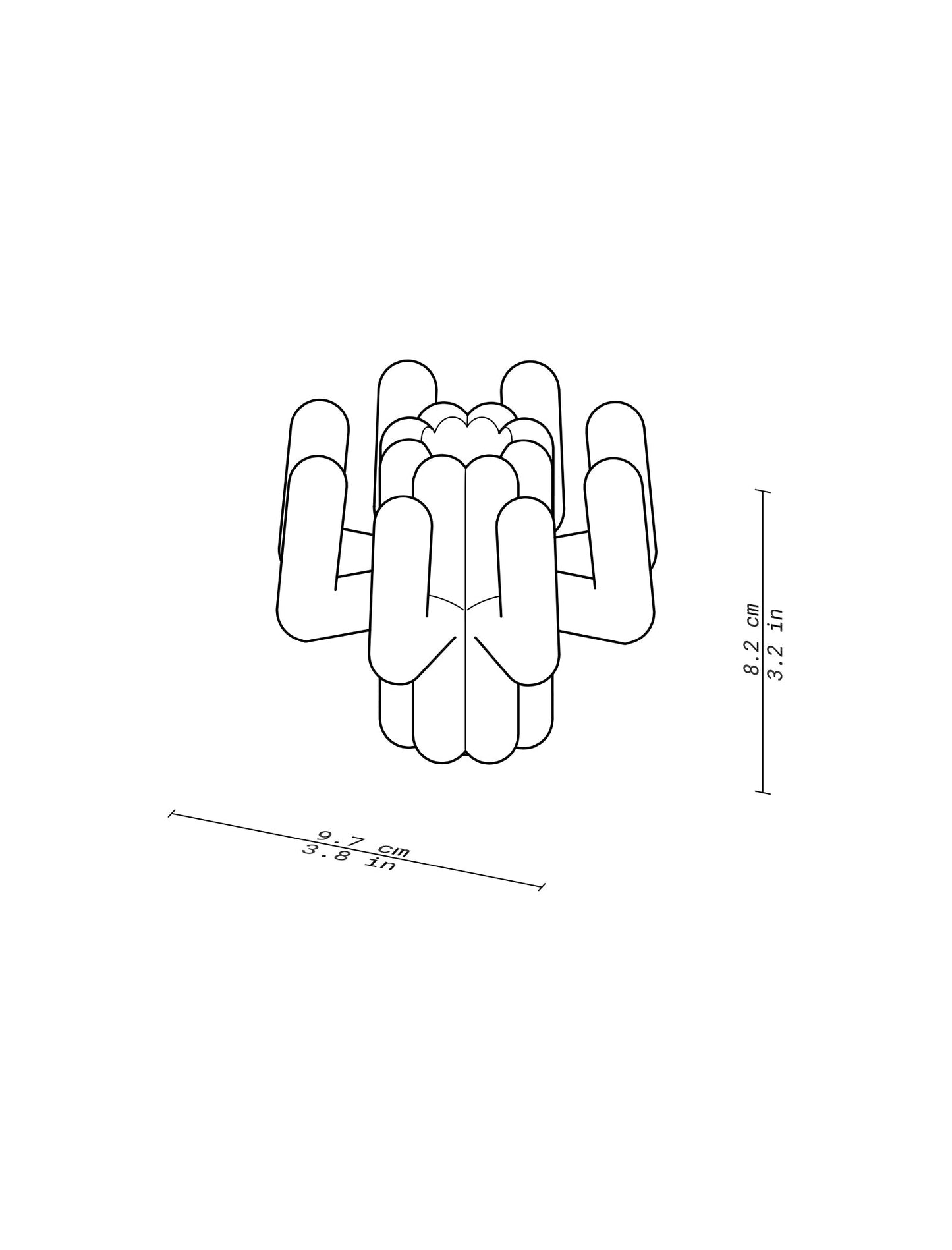Digit Candle Holder Four