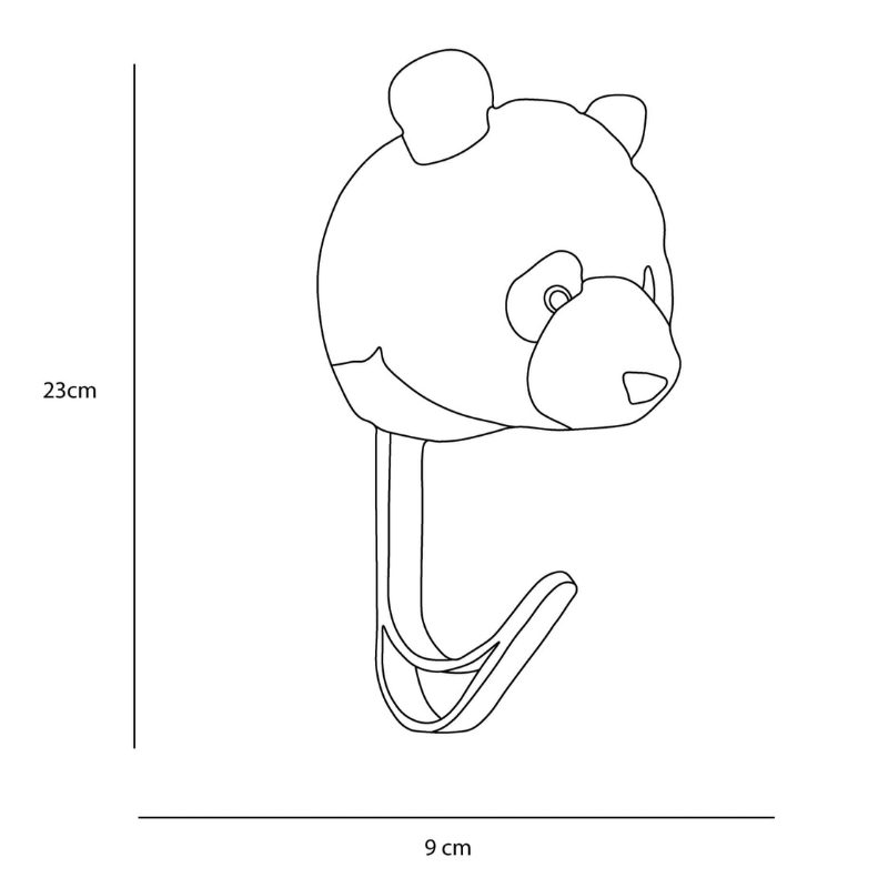 Panda coat hanger