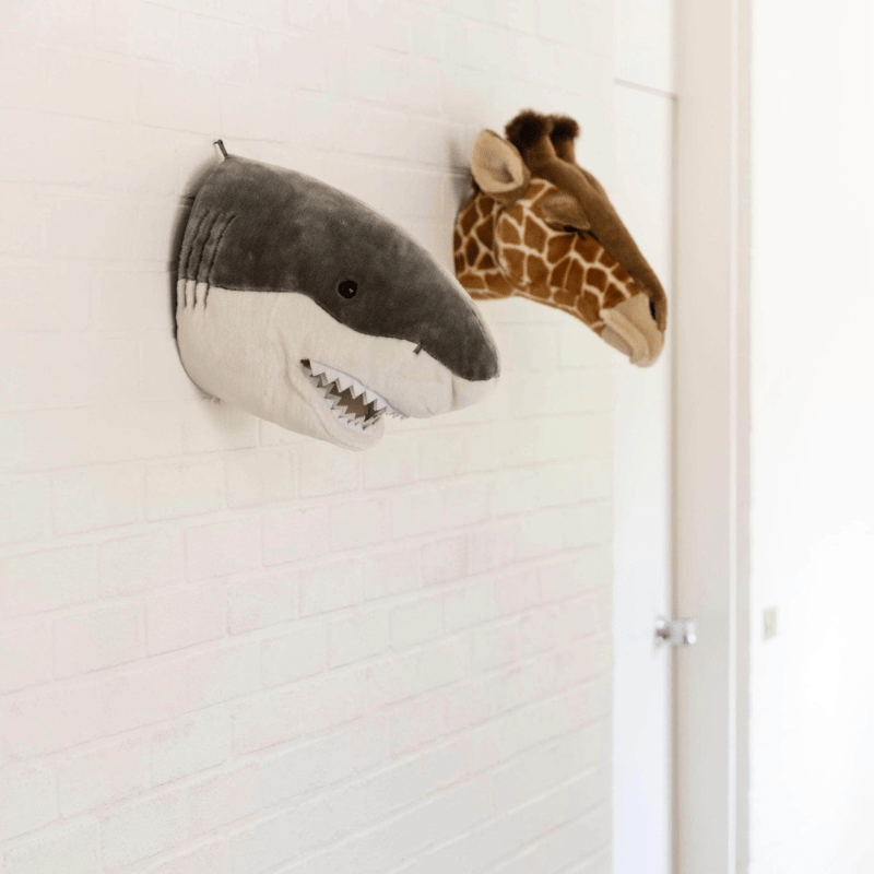 Jack the Shark Wall Mounted Plush Head