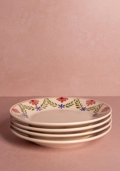Camilla Dinner Plate, Green Garland Set of 4