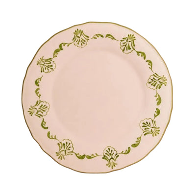 Cara Shell Dinner Plate, Green Set of 4