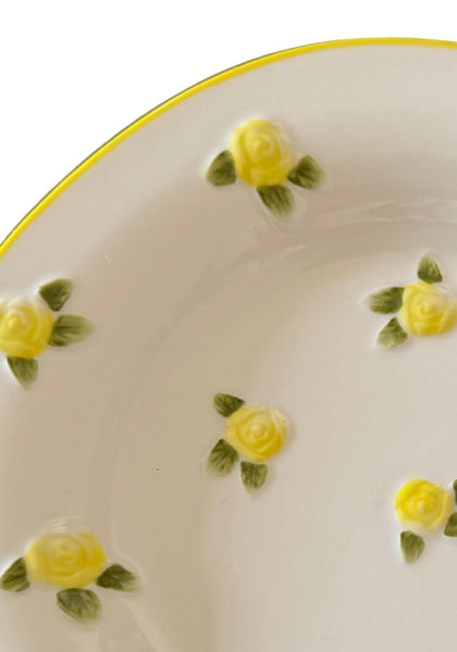 Yellow Rose Side Plates - Set of 4