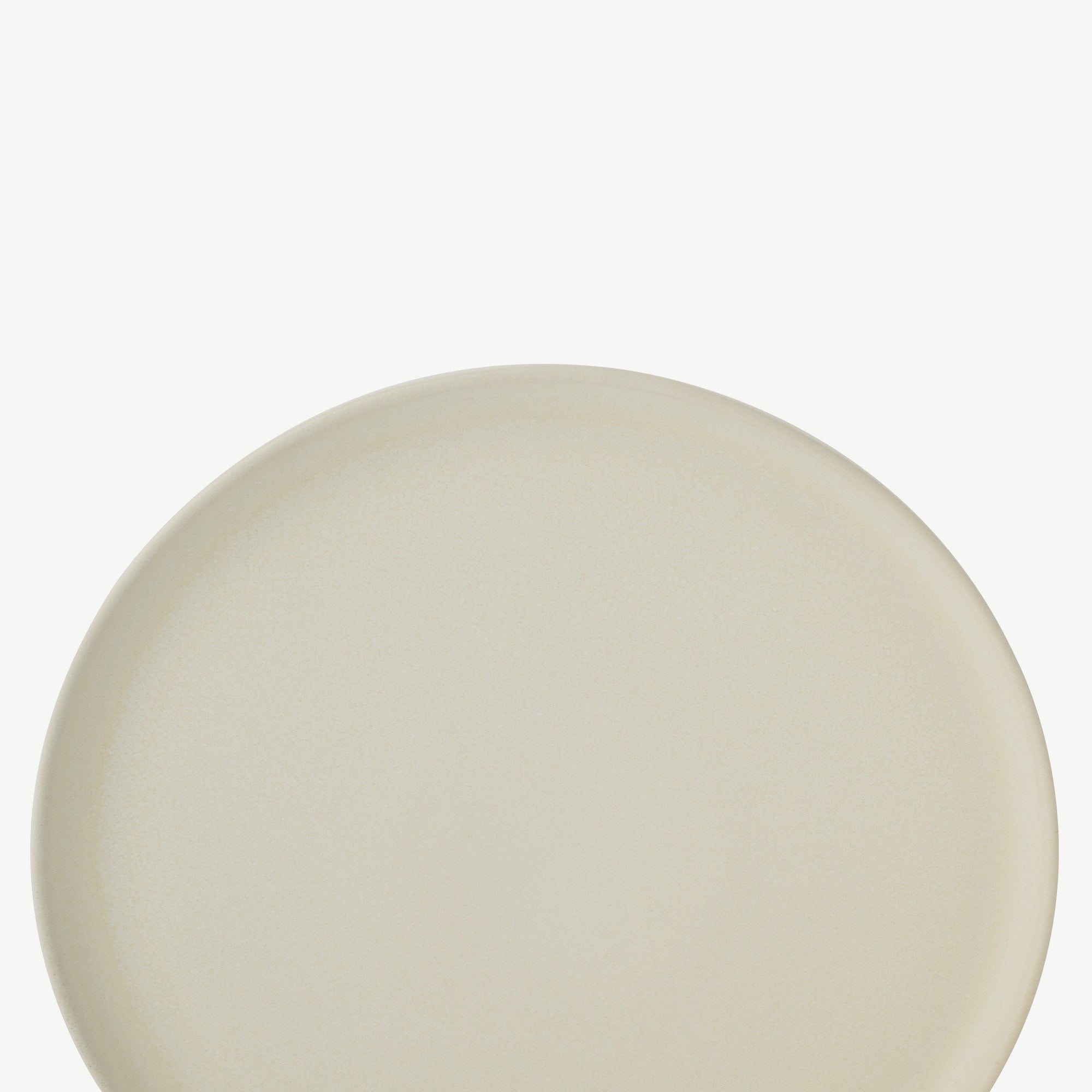 LoHo Dinner Plates Set of 4, Ivory Reactive Glaze