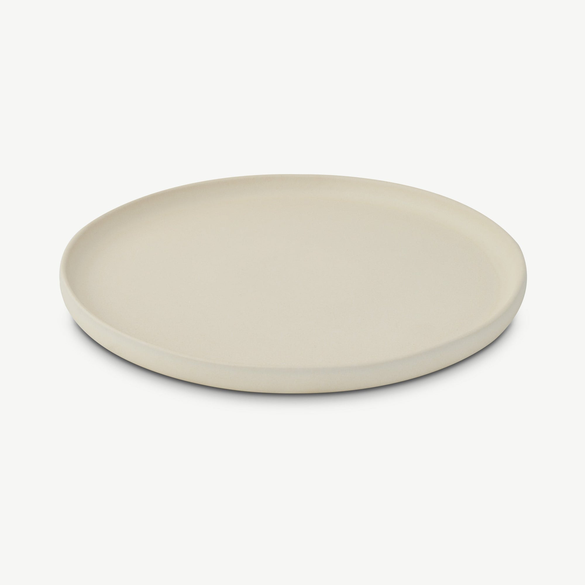 LoHo Dinner Plates Set of 4, Ivory Reactive Glaze