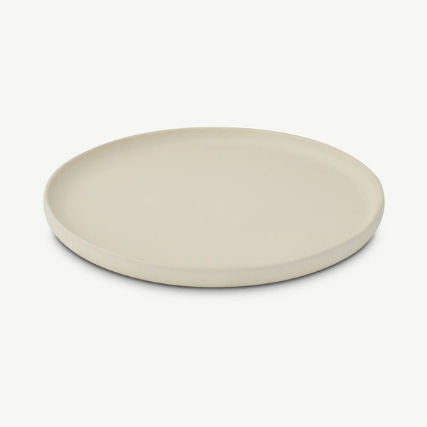 LoHo Dinner Plates Set of 4, Ivory Reactive Glaze