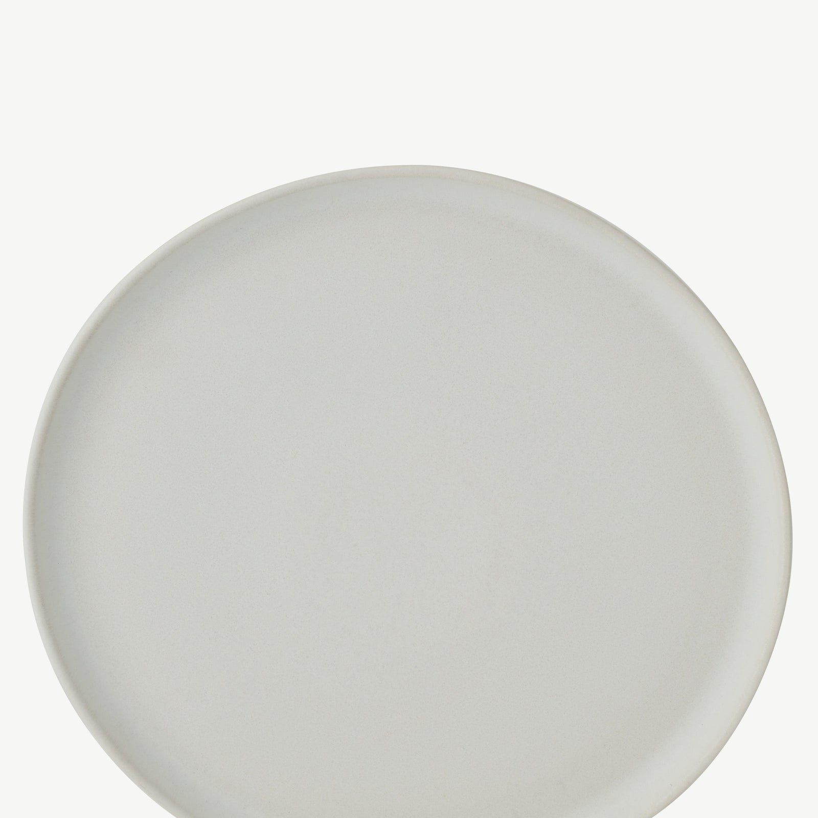 LoHo Dinner Plates Set of 4, Light Grey Reactive Glaze
